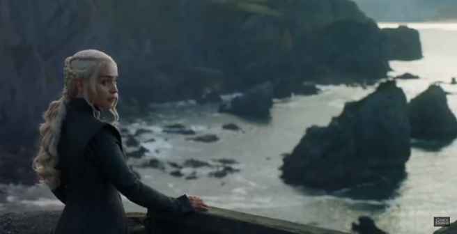 Still of Daenerys Targaryen from Game of Thrones S7 episode 3